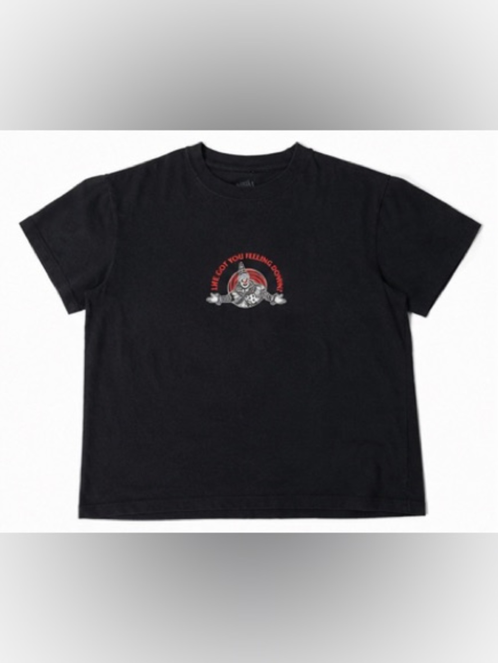 Mishka Black Crewneck Tee with Subtle Logo Print